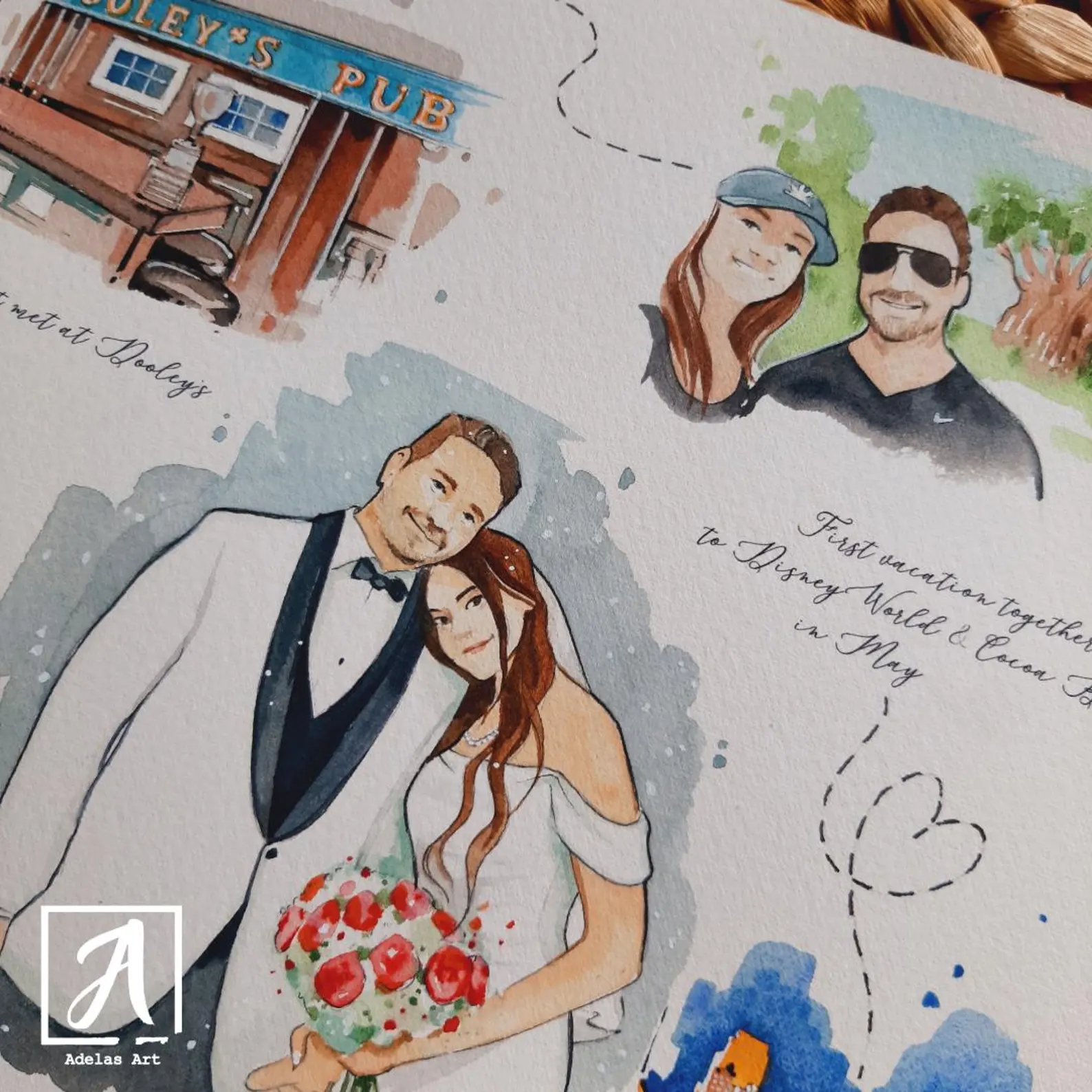 custom wedding art Inverin ireland