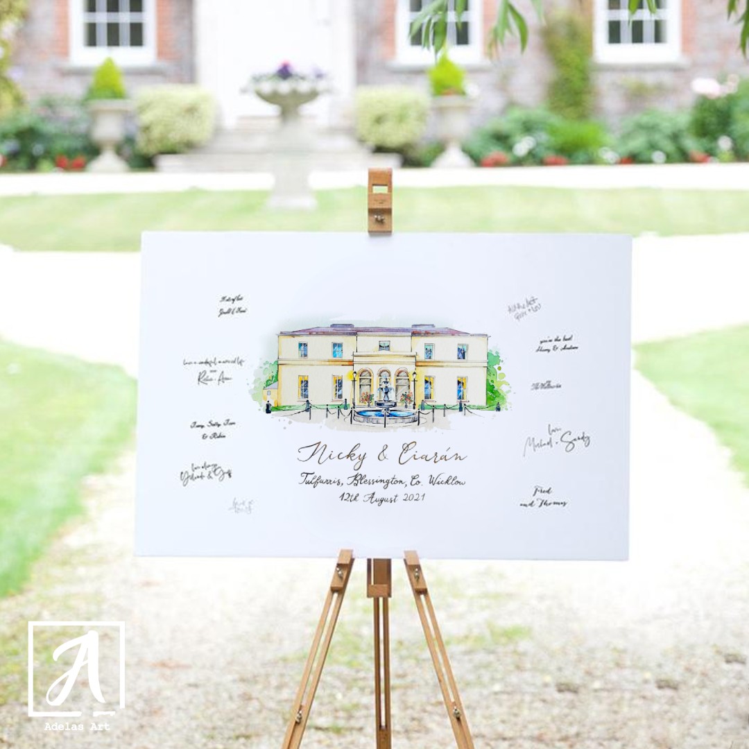 custom wedding guestbook Inverin ireland